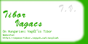 tibor vagacs business card